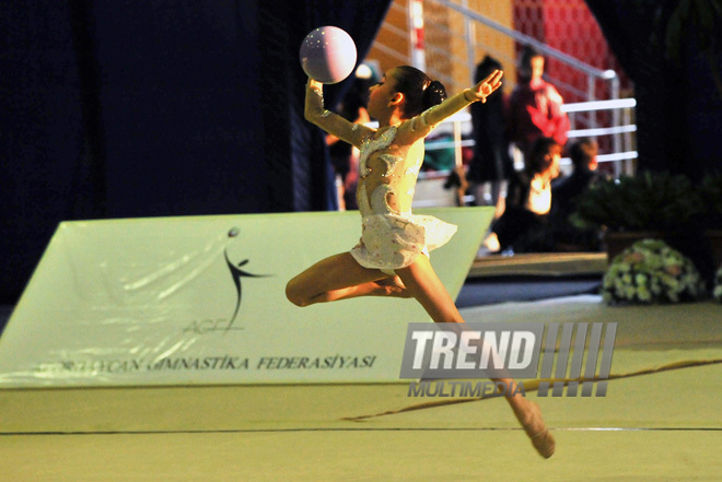 The 18th Azerbaijan Championship and Baku Championship on Rhythmic Gymnastics kicked off. Baku, Azerbaijan, Nov.18, 2011