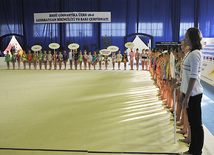 The 18th Azerbaijan Championship and Baku Championship on Rhythmic Gymnastics kicked off. Baku, Azerbaijan, Nov.18, 2011