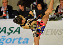 The 18th Azerbaijan Championship and Baku Championship on Rhythmic Gymnastics kicked off. Baku, Azerbaijan, Nov.18, 2011