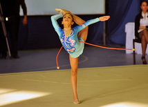 The 18th Azerbaijan Championship and Baku Championship on Rhythmic Gymnastics kicked off. Baku, Azerbaijan, Nov.18, 2011