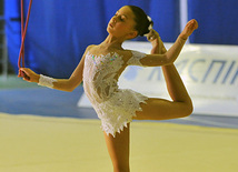 The 18th Azerbaijan Championship and Baku Championship on Rhythmic Gymnastics kicked off. Baku, Azerbaijan, Nov.18, 2011