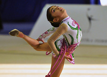 The 18th Azerbaijan Championship and Baku Championship on Rhythmic Gymnastics kicked off. Baku, Azerbaijan, Nov.18, 2011