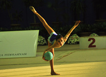 The 18th Azerbaijan Championship and Baku Championship on Rhythmic Gymnastics kicked off. Baku, Azerbaijan, Nov.18, 2011