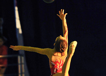 The 18th Azerbaijan Championship and Baku Championship on Rhythmic Gymnastics kicked off. Baku, Azerbaijan, Nov.18, 2011