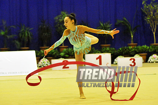 The 18th Azerbaijan Championship and Baku Championship on Rhythmic Gymnastics finished. Baku, Azerbaijan, Nov.19, 2011