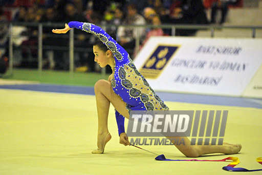 The 18th Azerbaijan Championship and Baku Championship on Rhythmic Gymnastics finished. Baku, Azerbaijan, Nov.19, 2011