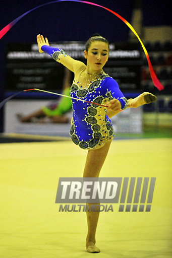 The 18th Azerbaijan Championship and Baku Championship on Rhythmic Gymnastics finished. Baku, Azerbaijan, Nov.19, 2011