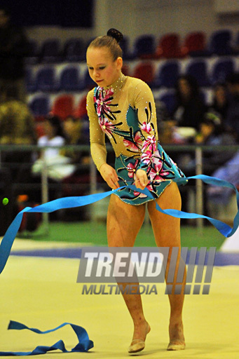 The 18th Azerbaijan Championship and Baku Championship on Rhythmic Gymnastics finished. Baku, Azerbaijan, Nov.19, 2011