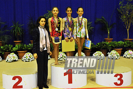 The 18th Azerbaijan Championship and Baku Championship on Rhythmic Gymnastics finished. Baku, Azerbaijan, Nov.19, 2011