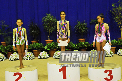 The 18th Azerbaijan Championship and Baku Championship on Rhythmic Gymnastics finished. Baku, Azerbaijan, Nov.19, 2011