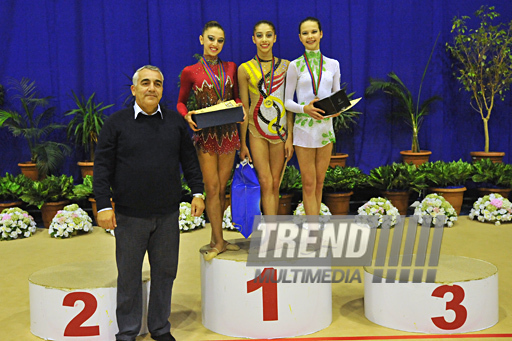 The 18th Azerbaijan Championship and Baku Championship on Rhythmic Gymnastics finished. Baku, Azerbaijan, Nov.19, 2011