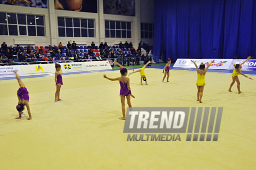 The 18th Azerbaijan Championship and Baku Championship on Rhythmic Gymnastics finished. Baku, Azerbaijan, Nov.19, 2011