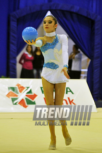 The 18th Azerbaijan Championship and Baku Championship on Rhythmic Gymnastics finished. Baku, Azerbaijan, Nov.19, 2011