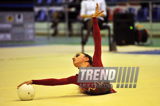 The 18th Azerbaijan Championship and Baku Championship on Rhythmic Gymnastics finished. Baku, Azerbaijan, Nov.19, 2011