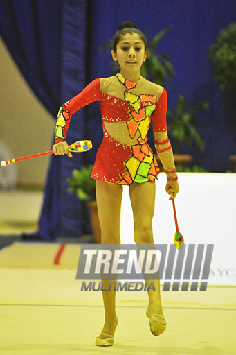 The 18th Azerbaijan Championship and Baku Championship on Rhythmic Gymnastics finished. Baku, Azerbaijan, Nov.19, 2011