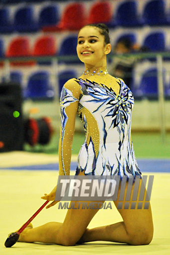 The 18th Azerbaijan Championship and Baku Championship on Rhythmic Gymnastics finished. Baku, Azerbaijan, Nov.19, 2011