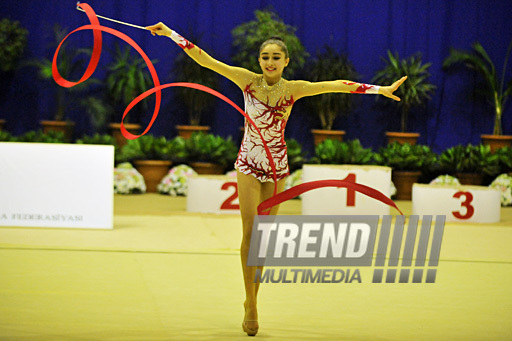 The 18th Azerbaijan Championship and Baku Championship on Rhythmic Gymnastics finished. Baku, Azerbaijan, Nov.19, 2011