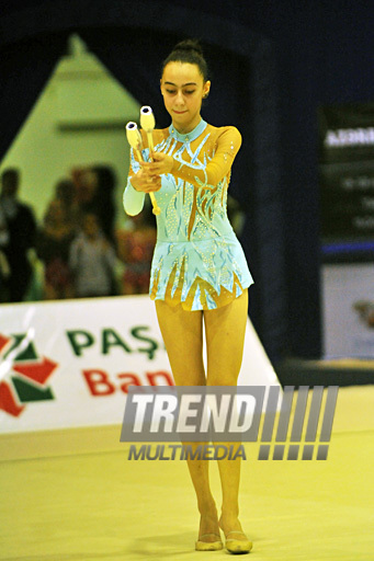 The 18th Azerbaijan Championship and Baku Championship on Rhythmic Gymnastics finished. Baku, Azerbaijan, Nov.19, 2011