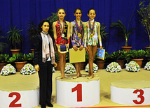 The 18th Azerbaijan Championship and Baku Championship on Rhythmic Gymnastics finished. Baku, Azerbaijan, Nov.19, 2011