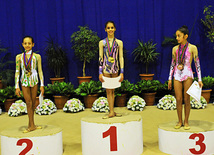 The 18th Azerbaijan Championship and Baku Championship on Rhythmic Gymnastics finished. Baku, Azerbaijan, Nov.19, 2011