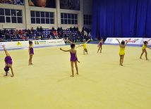 The 18th Azerbaijan Championship and Baku Championship on Rhythmic Gymnastics finished. Baku, Azerbaijan, Nov.19, 2011