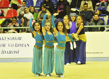 The 18th Azerbaijan Championship and Baku Championship on Rhythmic Gymnastics finished. Baku, Azerbaijan, Nov.19, 2011