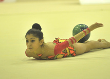 The 18th Azerbaijan Championship and Baku Championship on Rhythmic Gymnastics finished. Baku, Azerbaijan, Nov.19, 2011