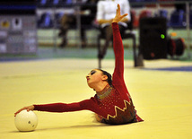 The 18th Azerbaijan Championship and Baku Championship on Rhythmic Gymnastics finished. Baku, Azerbaijan, Nov.19, 2011