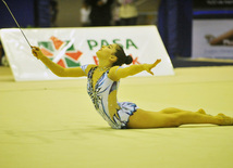 The 18th Azerbaijan Championship and Baku Championship on Rhythmic Gymnastics finished. Baku, Azerbaijan, Nov.19, 2011