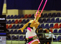 The 18th Azerbaijan Championship and Baku Championship on Rhythmic Gymnastics finished. Baku, Azerbaijan, Nov.19, 2011