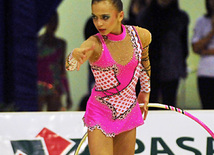 The 18th Azerbaijan Championship and Baku Championship on Rhythmic Gymnastics finished. Baku, Azerbaijan, Nov.19, 2011