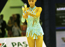 The 18th Azerbaijan Championship and Baku Championship on Rhythmic Gymnastics finished. Baku, Azerbaijan, Nov.19, 2011