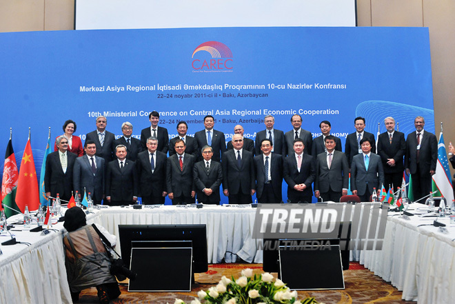 X jubilee Ministerial Conference of the Central Asian Economic Cooperation Programme. Baku, Azerbaijan, Nov.23, 2011