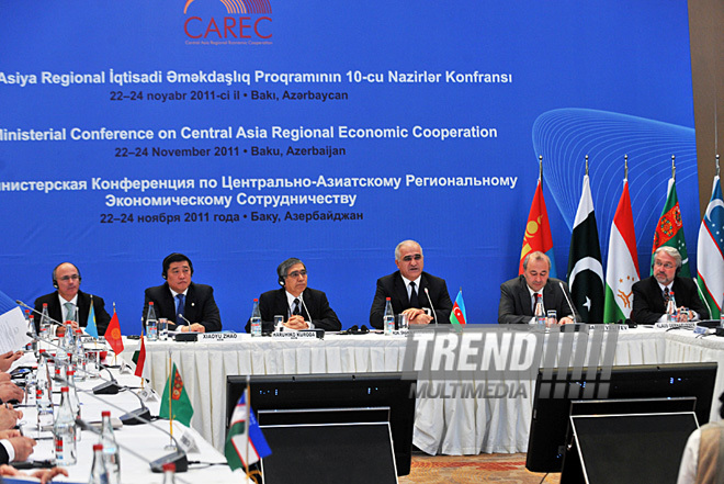 X jubilee Ministerial Conference of the Central Asian Economic Cooperation Programme. Baku, Azerbaijan, Nov.23, 2011