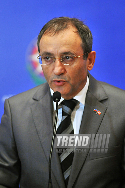 The Azerbaijani-Turkish business forum. Baku, Azerbaijan, Nov.28, 2011