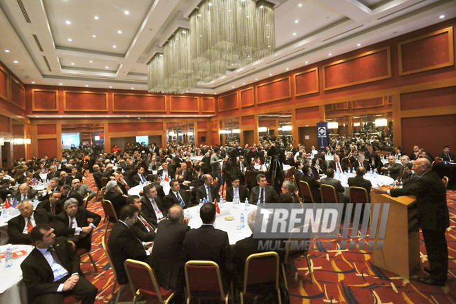 The Azerbaijani-Turkish business forum. Baku, Azerbaijan, Nov.28, 2011