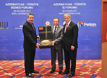 The Azerbaijani-Turkish business forum. Baku, Azerbaijan, Nov.28, 2011