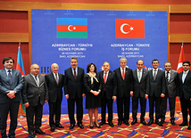 The Azerbaijani-Turkish business forum. Baku, Azerbaijan, Nov.28, 2011