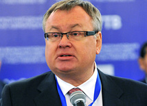 Fourth Baku International Banking Conference of CIS participating countries, VTB Bank chairman of board Andrey Kostin. Baku, Azerbaijan, Dec.01, 2011