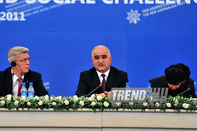 Int’l conference ‘Modernization policy: new economic and social challenges’. Baku, Azerbaijan, Dec.21, 2011