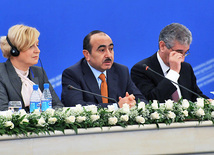 Int’l conference ‘Modernization policy: new economic and social challenges’, Azerbaijani Presidential Administration Social and Political Department Chief Ali Hasanov. Baku, Azerbaijan, Dec.21, 2011