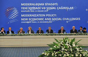 Int’l conference ‘Modernization policy: new economic and social challenges’. Baku, Azerbaijan, Dec.21, 2011