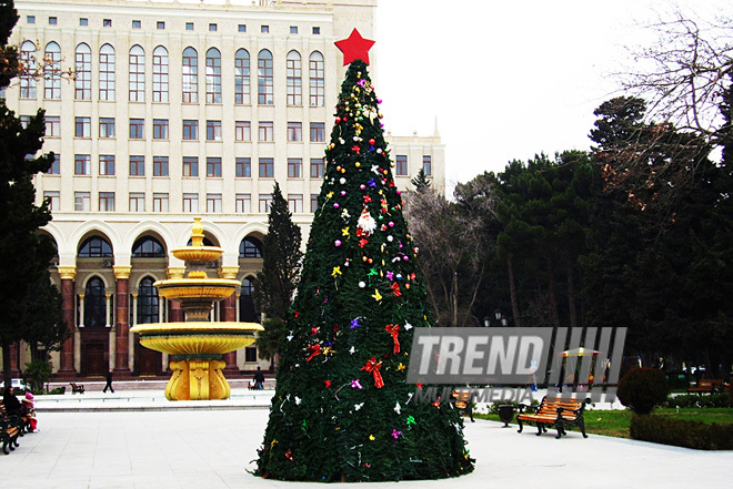 On the New Year Eve. Baku, Azerbaijan, Dec.26, 2011 