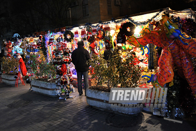 On the New Year Eve. Baku, Azerbaijan, Dec.26, 2011 