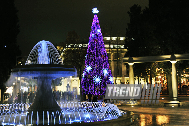 On the New Year Eve. Baku, Azerbaijan, Dec.26, 2011 