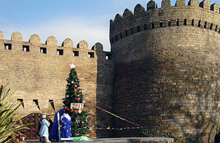 Yeni 2012-ci ilin ilk günləri Bakıda. Azərbaycan, 02 yanvar 2012