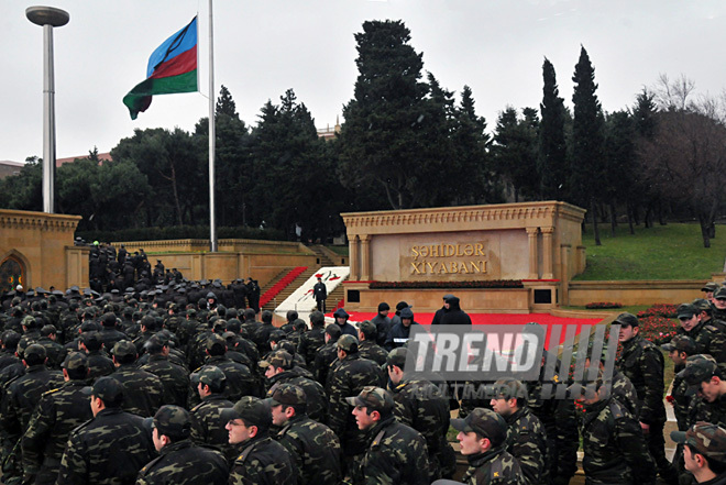 Azerbaijan commemorates 22nd anniversary of 20th January tragedy. Baku, Azerbaijan, Jan.20, 2012 