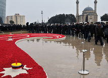 Azerbaijan commemorates 22nd anniversary of 20th January tragedy. Baku, Azerbaijan, Jan.20, 2012 