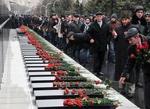 Azerbaijan commemorates 22nd anniversary of 20th January tragedy. Baku, Azerbaijan, Jan.20, 2012 