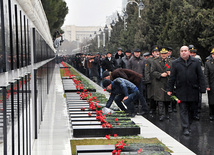 Azerbaijan commemorates 22nd anniversary of 20th January tragedy. Baku, Azerbaijan, Jan.20, 2012 